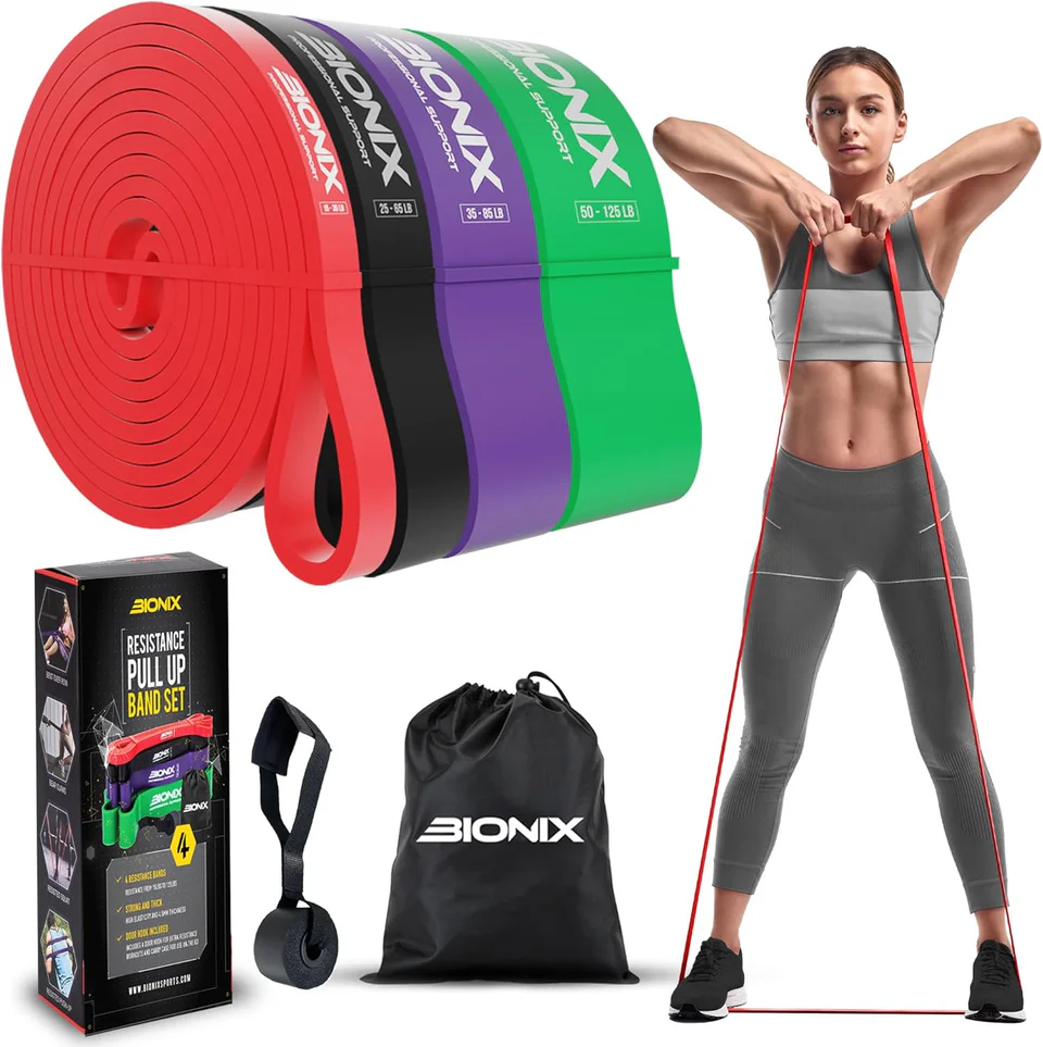 Pull-Up Assistance Resistance Exercise Bands Set - Pull Up Bands